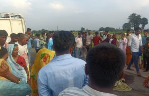 आज सखौहा में भीषण एक्सीडेंट पिकअप एवं बाइक सवार