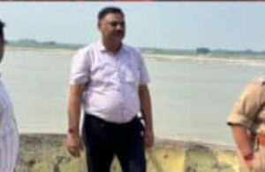 शासन प्रशासन द्वारा किया गया विंध्याचल पक्का घाट एवं नरौर बॉर्डर का निरीक्षण